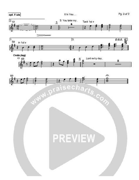 It Is You Flute Sheet Music Pdf Hillsong Worship Praisecharts