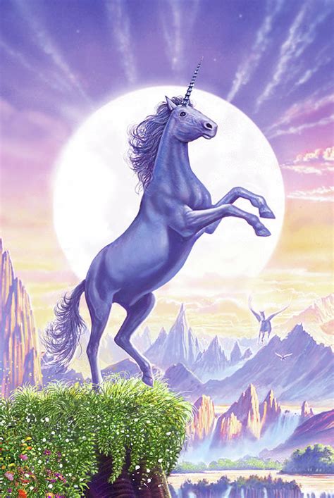 unicorn moon painting  mgl meiklejohn graphics licensing pixels