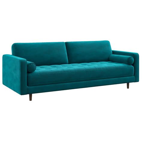 Daphne Sofa (Teal Velvet) in 2022 | Contemporary mid century modern ...