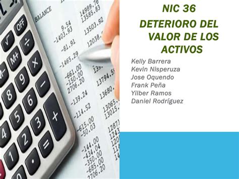 Nic 36 deterioro del valor de los activos by Willian Josè Issuu