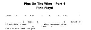 Pink Floyd Pigs On The Wing Parts 1 2 Guitar Lesson JGB