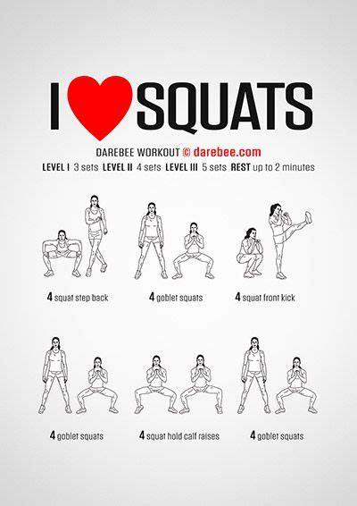 Darebee Workouts Squat Workout Glutes Workout Workout