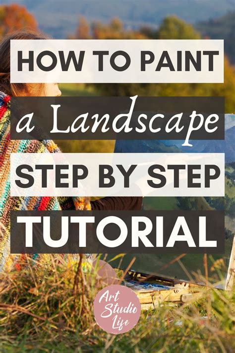 How to paint a landscape step by step landscape painting tutorial – Artofit