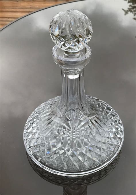 Vintage Waterford Crystal Whiskey Decanterwaterford Lismore Ship