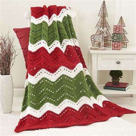 Holiday Ripple Afghan Free Crochet Pattern Allcrafts Free Crafts Update