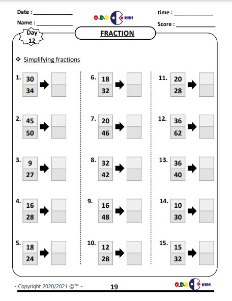 Fractions And Decimals Math Worksheets For Grades 4 6 Made By Worksheets Library