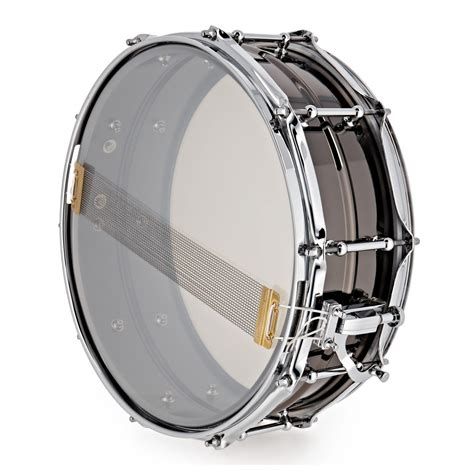 Disc Ludwig X Black Magic Snare Drum W Chrome Hardware At