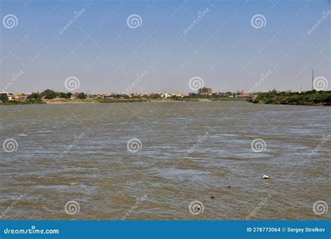 Confluence of White and Blue Nile Rivers Stock Photo - Image of ...