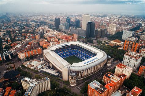 Santiago Bernabeu Stadium Aerial View Photograph By Songquan Deng Pixels