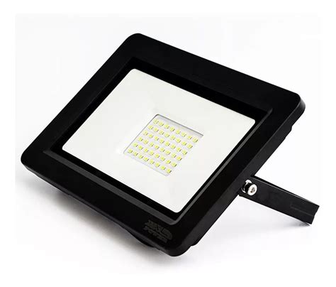 Refletor Slim Led W Holofote Ip Branco Frio Bivolt Decorshop