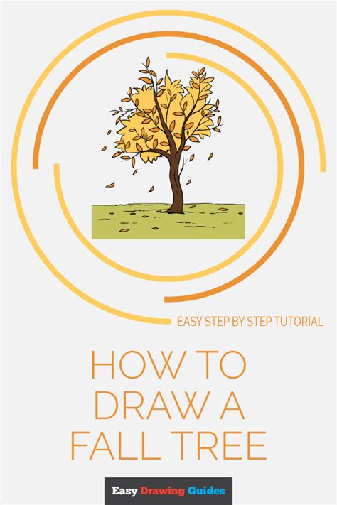 How To Draw A Fall Tree Really Easy Drawing Tutorial