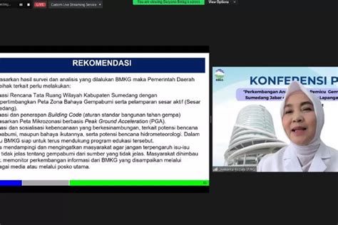 Ini Rekomendasi Dari Bmkg Kepada Pemda Sumedang Guna Meminimalisir