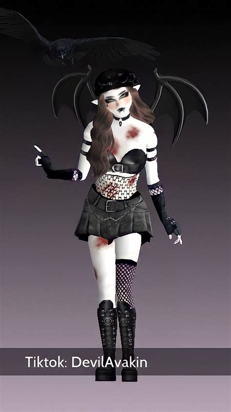 Avakin Life Outfit Goth Em 2023 Looks Look Ideia De Look