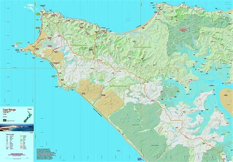 Cape Reinga Coastal Walkway topographic map - NewTopo (NZ) Ltd