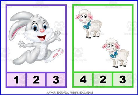 COUNT AND CLIP - Numbers 1 to 10 - Animal Theme by Teach Simple