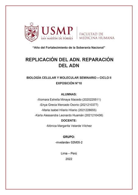 Replicación del ADN Xiomara Minaya uDocz