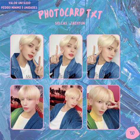 PHOTOCARD TXT TOMORROW X TOGETHER SELCAS TAEHYUN Kpop Card