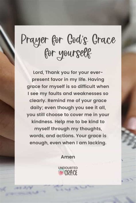 5 Uplifting Prayers for God's Grace in Each Area of Life | Undoubted Grace