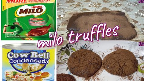 Milo Condensed Milk Truffles 2 Ingredients Youtube