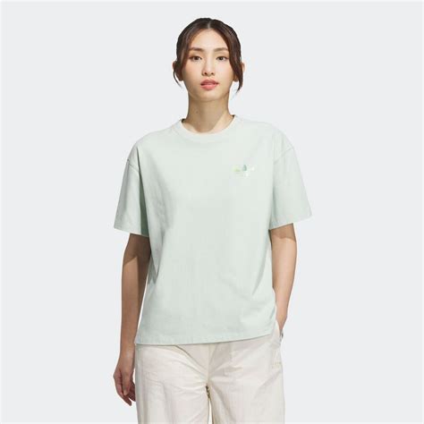 Adidas 愛迪達 Lt Tee Ss W 2 短袖上衣 女 綠色 Ik8627 Pchome 24h購物