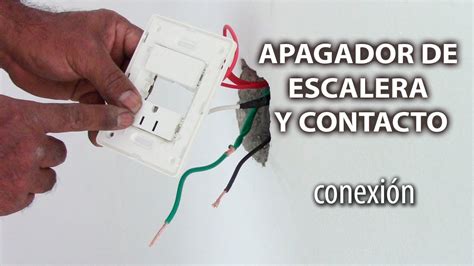 CONEXIÓN DE APAGADOR DE ESCALERA Y CONTACTOS YouTube