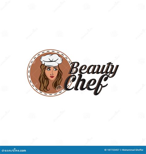 Chef Women Design Isolated On White Background Lady Chef Logo Template