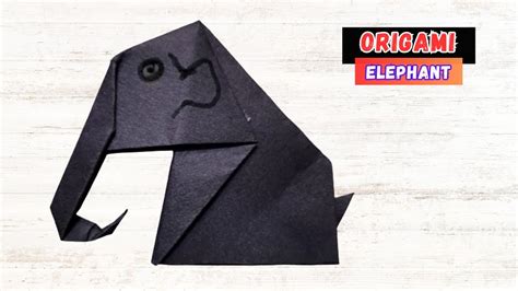 Origami Elephant How To Make A Simple Origami Elephant Using Simple