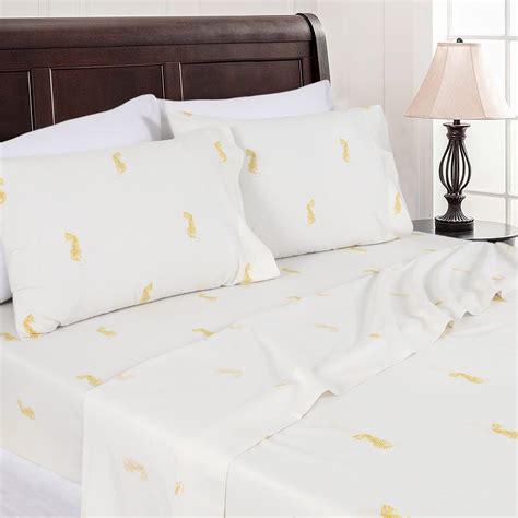 Sleepdown 100 Cotton Full Size Bed Sheets Set With Deep Pockets Cozy Percale Sheets With