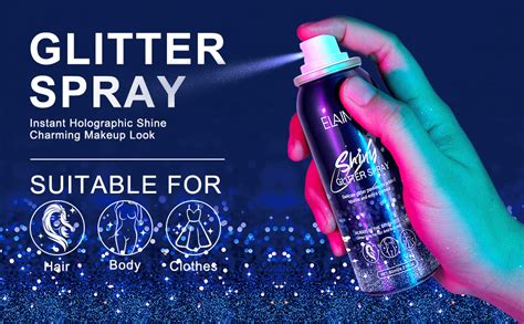 Glitter Spray Tempor Res Glitzerspray F R K Rper Haare Gesicht Und