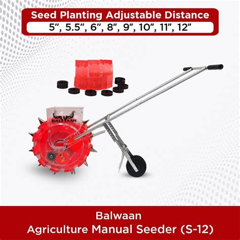 Stainless Steel Balwaan S 12 Agricultural 12T Manual Seeder At 5900