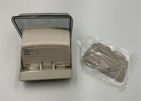 Vintage Rolodex Petite Card File With Blank Unused Cards And Dividers