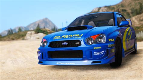 Subaru Impreza Wrx Sti 2004 World Rally Team Livery Gta5