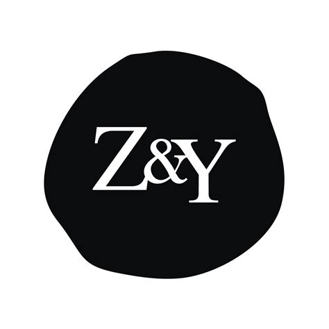 Zy Initial Logo Letter Brush Monogram Comapany Vector Art At