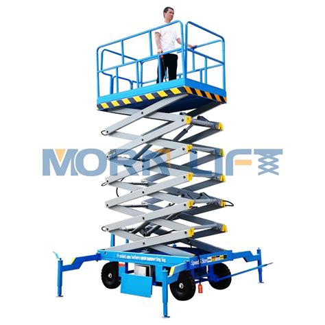 11m Electric Mobile Scissor Lift With 500kg Loading Capacity China