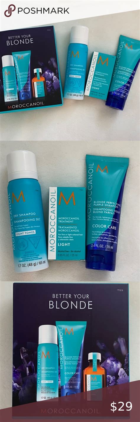 Get Vibrant Blonde Hair With Moroccanoil Purple Shampoo
