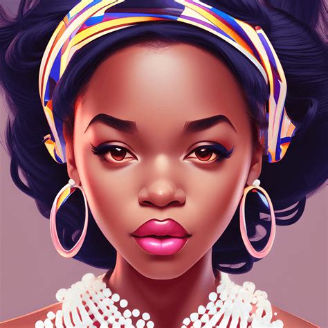 Hermoso Gr Fico De Arte Pop De La Princesa Afroamericana De Disney