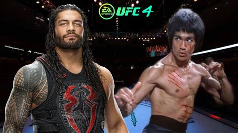 BRUCE LEE VS ROMAN REIGNS EA SPORTS UFC 4 PS5 UFC KNOCKOUTS