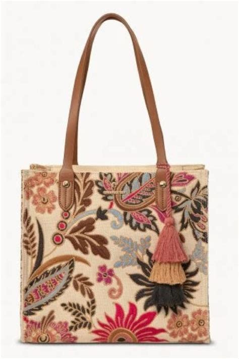 Nwt Brand New Spartina 449 Barbee Floral Box Tote Women Bag Etsy