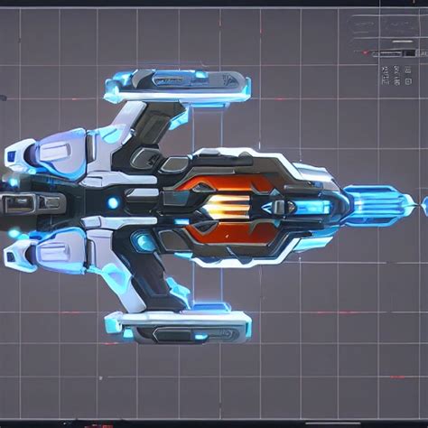 Sci Fi Spaceship Overwatch Starcraft 2d Top Down Game Asset