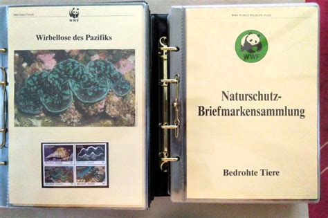 Wwf Album Mit Schuber Kasette Gef Llt Briefmarken Lot Kaufen Auf