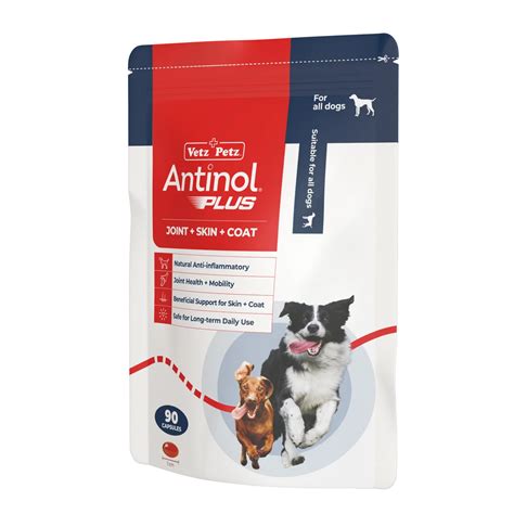 Antinol Plus Natural Anti Inflammatory Joint Mobility Skin And Coat