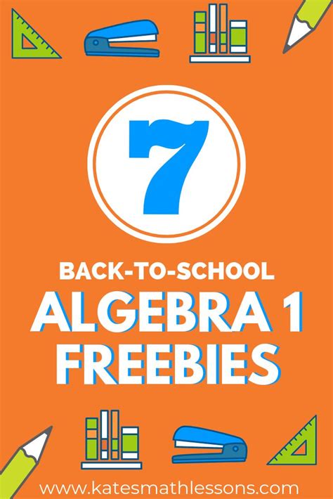 Back To School Algebra 1 Essentials