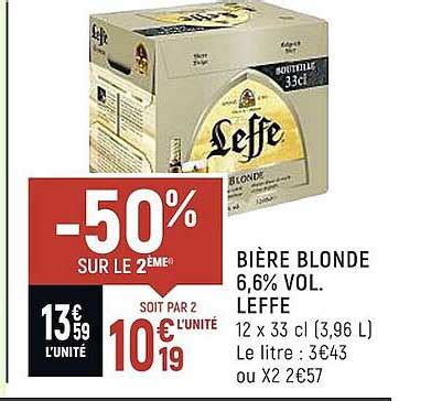 Promo Bi Re Blonde Vol Leffe Chez Vival Icatalogue Fr