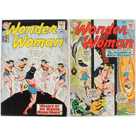 Lot of (2) Vintage 1962 & 1963 "Wonder Woman" Issues #134 & #141 DC ...