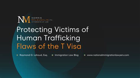 Protecting Victims Of Human Trafficking Flaws Of The T Visa Immigration Matters