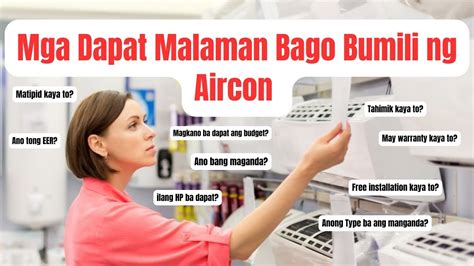 Mga Dapat Malaman Bago Bumili Aircon Aircon Airconditioner Youtube