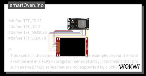 Tft ESPI Font Demo3 Wokwi ESP32 STM32 Arduino Simulator