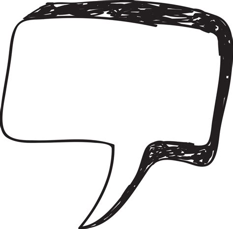 Sketch Hand Drawn Bubble Speech Icon 10143972 Png