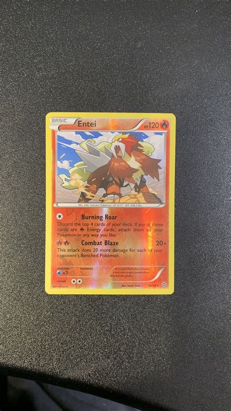 Pokemon Card Entei 14 98 Xy Ancient Origins Rare LP Values