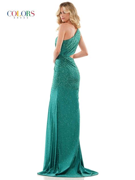 Emrald Colors 2868 Colors Long One Shoulder Evening Dress For 484 99